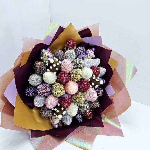 Букет 41 клубника в бельгийском шоколаде арт. 34962