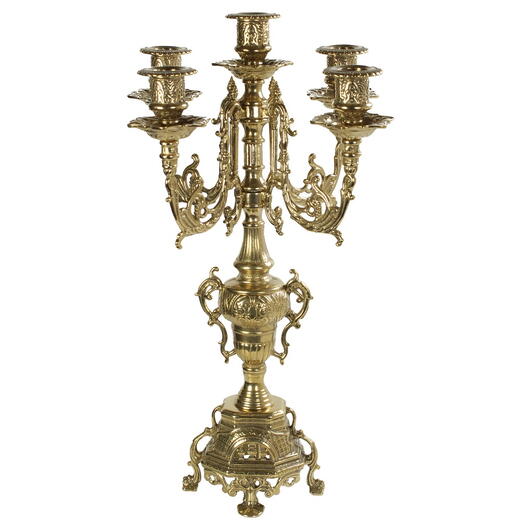 Candelabra for 5 candles "Emperor", color gold