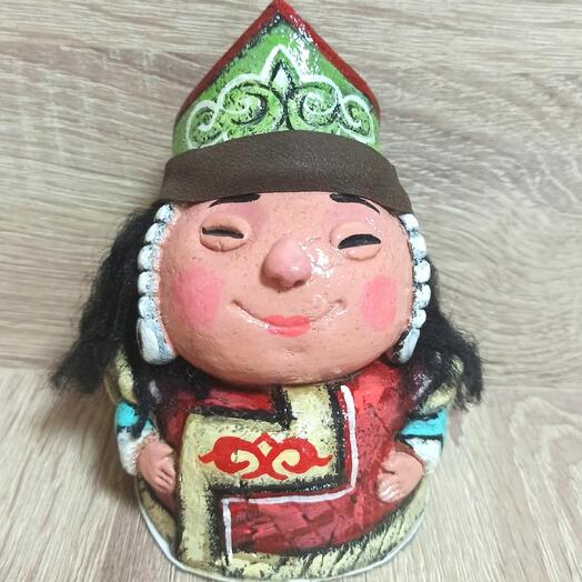 Кукла в этническом стиле гремелка