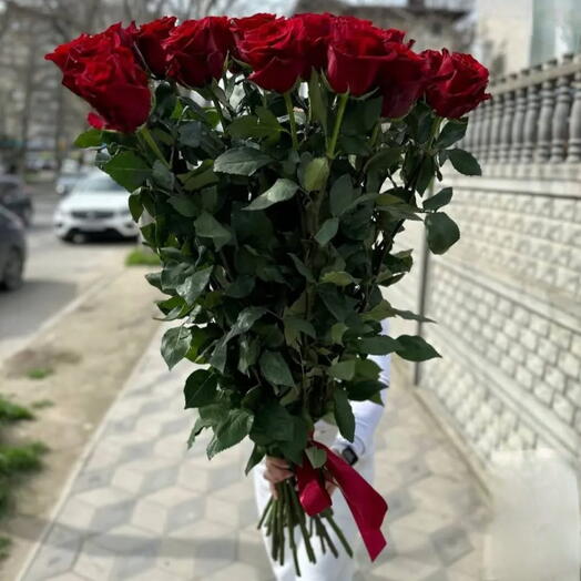 Метровые розы 23 шт