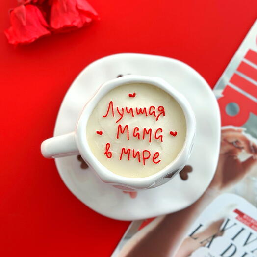 Торт в кружке бенто-торт маме мамочке мамуле лучшая мама в мире mother