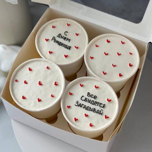 Торт в стакане, cake to go, трайфлы С ВАШЕЙ НАДПИСЬЮ