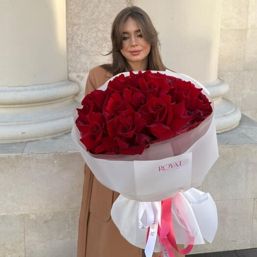 Букет из красных французских роз