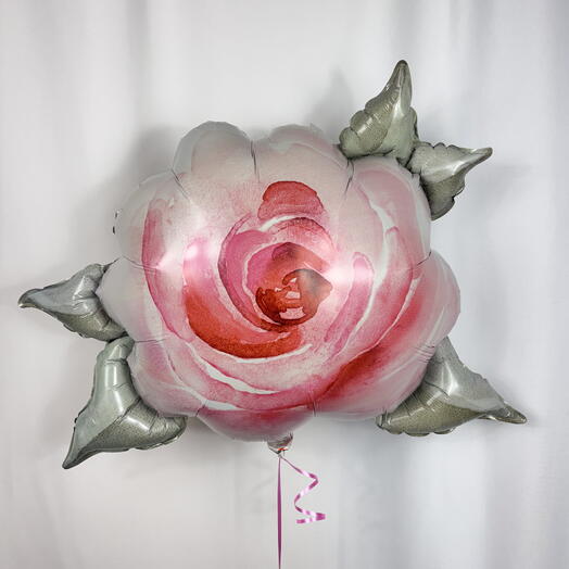 Воздушный шары Роза акварель гелий. Helium balloon rose