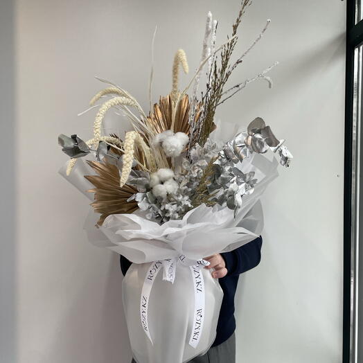 Букет из сухоцветов «White»