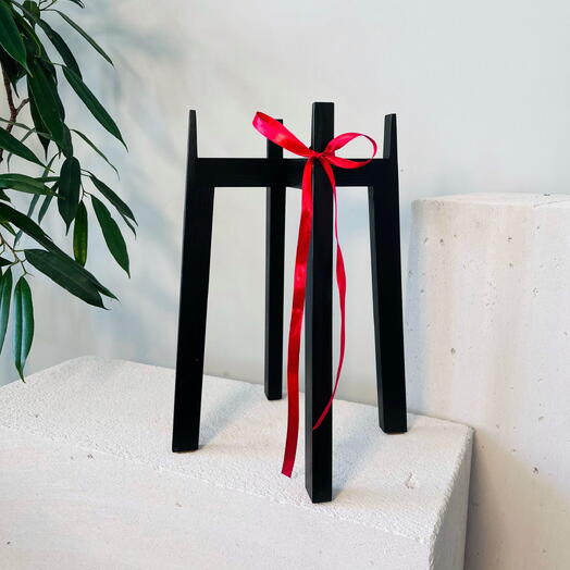 Подставка для цветов (черная)