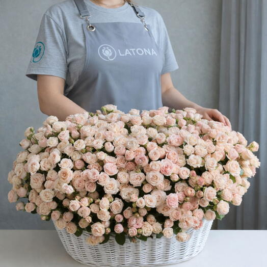 Кремовая Люкс корзина