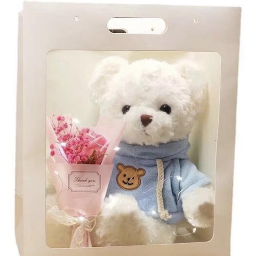 Подарочный набор «Мишка с букетом»