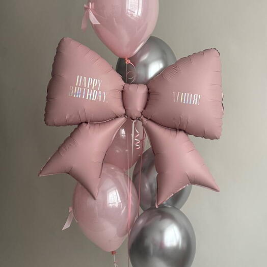 С днем рождения! Фонтане из Шаров с бантом 🎀