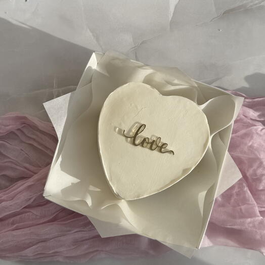 Бенто торт сердце love