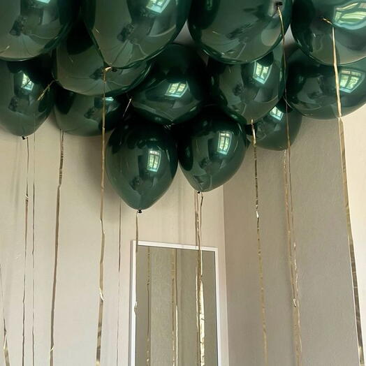 Изумрудные шары 15 штук