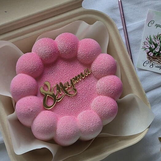 Муссовый бенто торт 8 марта