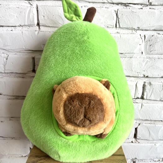 Игрушка капибара авокадо