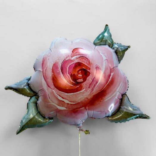Шар фольгированная Роза "Акварель"