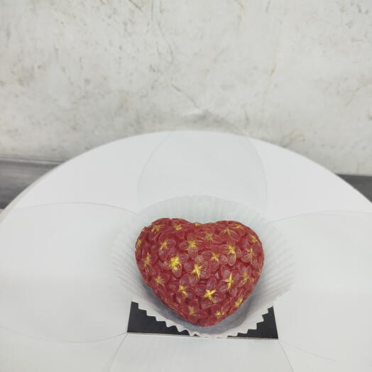 Десерт цветочное Сердце с мандарином