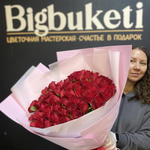 Розы красные премиум