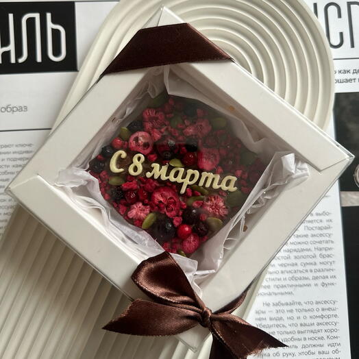 Шоколад мини-плитка на 8 марта. Корпоративные заказы