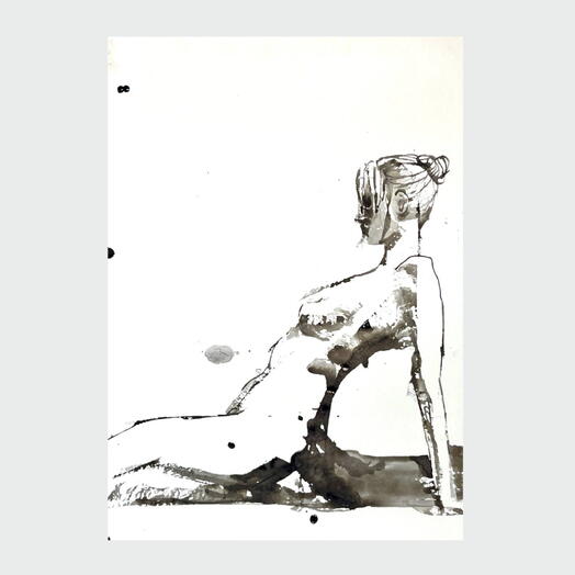 Скетч-Ню-Графика: широкоформатная работа «Рождение»