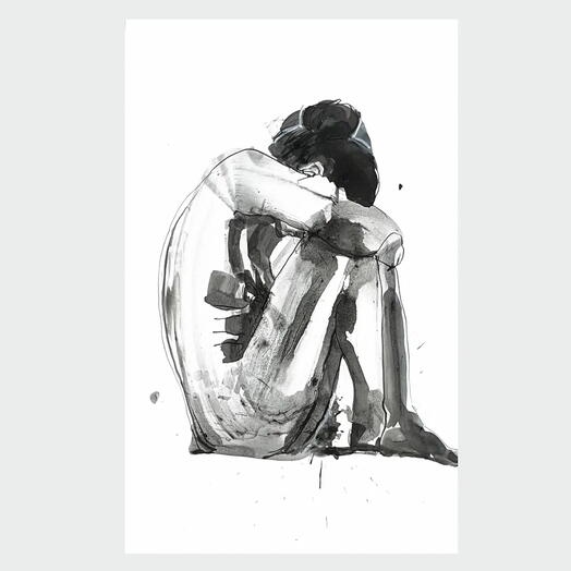 Скетч-Ню-Графика: широкоформатная работа «Пробуждение»