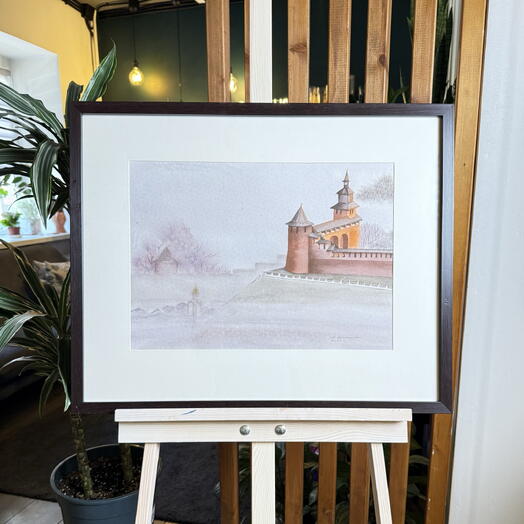 Картина из серии «Туманный Нижний», акварель, 1
