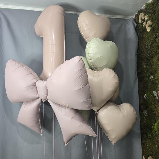 Набор шаров с бантиком