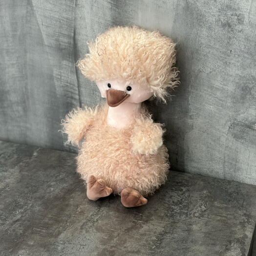 Игрушка мягкая утёнок розовый