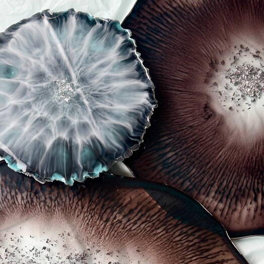 Поднос + 2 подстаканника. Электронный сертификат на мастер-класс