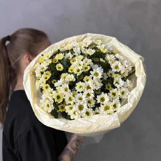 17 сантини 🌼 Букет из хризантем-ромашек (стойкие, как ромашки, но крупнее)