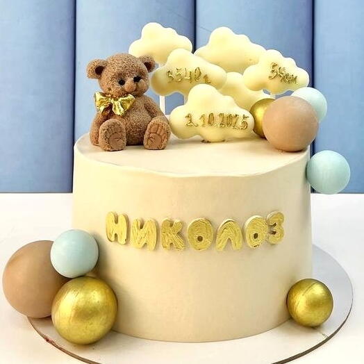 Торт детский для мальчика на день рождения, «Мишка»