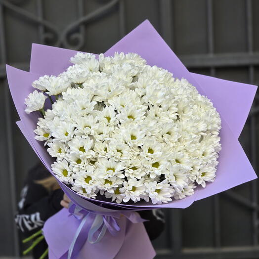Букет из 25 хризантем 💐
