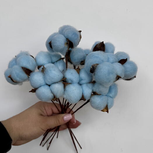 🦋Букет из голубого хлопка