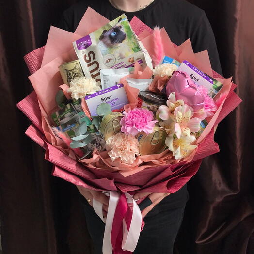 Авторский букет "Для пушистого друга"
