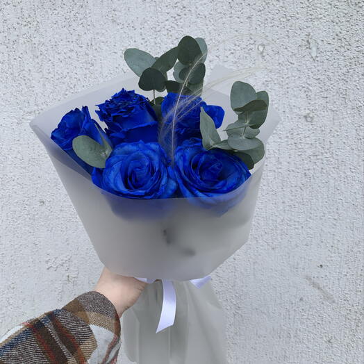 Букет «Ледяное сердце» 💙