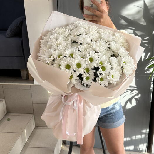 Акция🔥Букет из 11 ромашек в стильной упаковке 😍