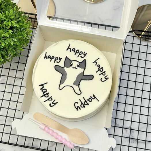 Бенто-торт на день рождения с котом Happy,happy