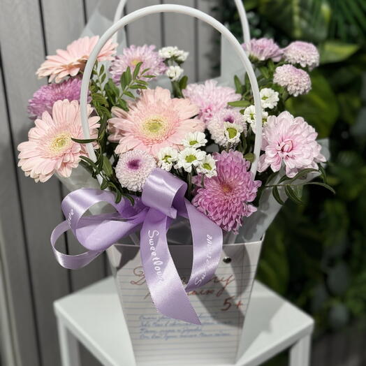 Композиция к 1 сентября «Дорогому учителю» с герберами🌸