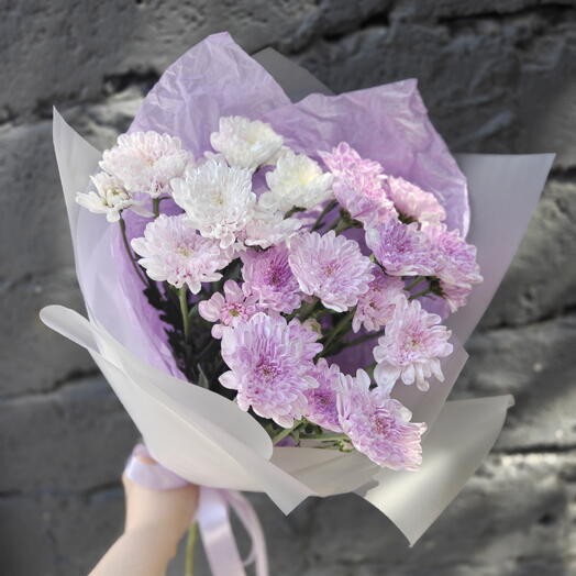 Букет 💜 «Сиреневое настроение» на 1 сентября