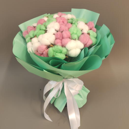 Букет из хлопка