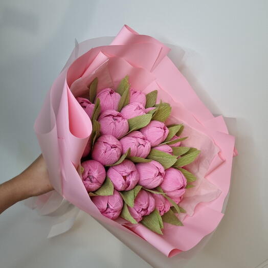 Тюльпаны с конфетами Raffaello💝