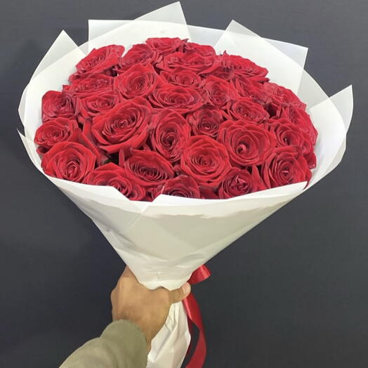 🌹31 КРАСНАЯ РОЗА СОРТА РЕД НАОМИ🌹