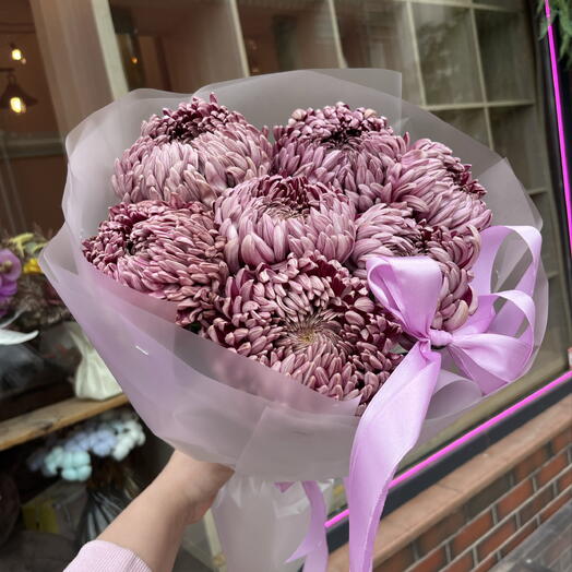 Авторский букет «Винные Бигуди💟»