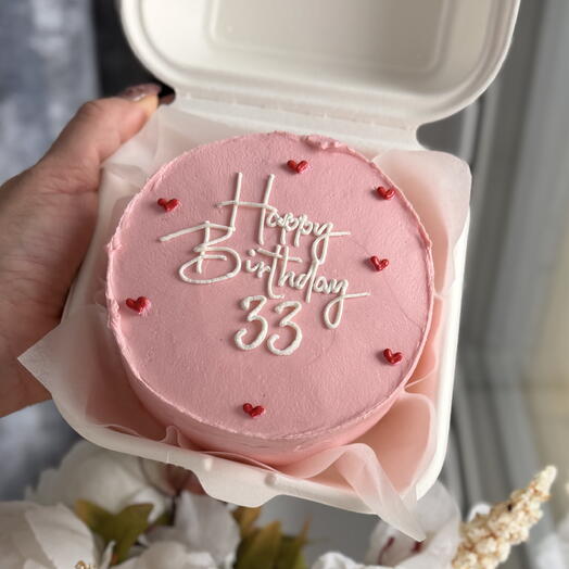 Бенто торт happy birthday с цифрой