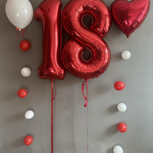 Шары на 18 лет девушке