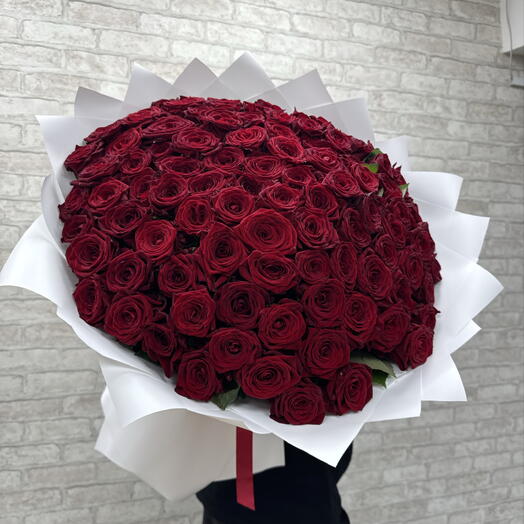101 красная роза 🌹♥️♥️♥️