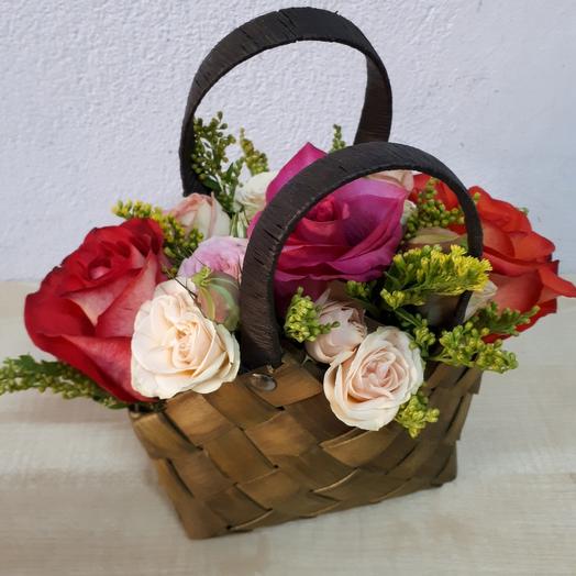 Flores en una Caja de bolso