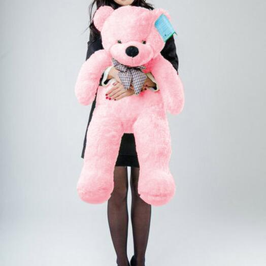 Big pink teddy bear 100cm
