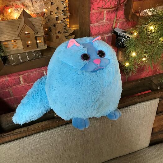 Gato 32 cm azul "Marcel"