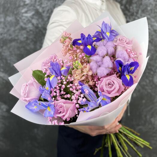 Bouquet with irises of Montpellier
