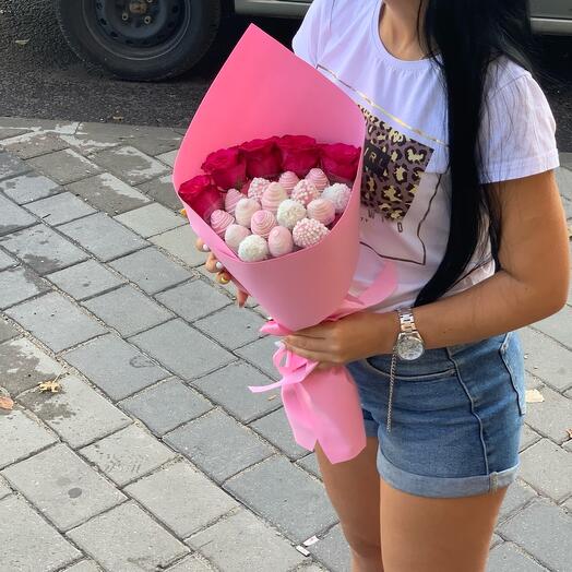 Cumplido + 5 rosas