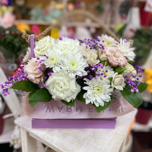 Basket with flowers